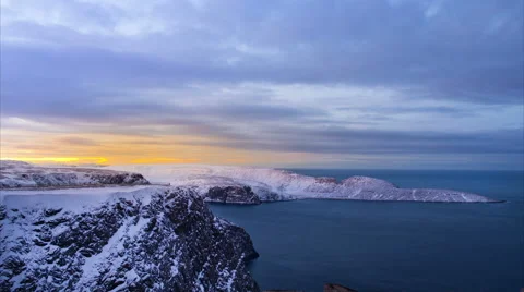 View from the North Cape timelapse. Stock-Footage 61005162
