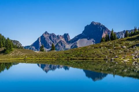 View of North Cascade Mountains Stock Photos