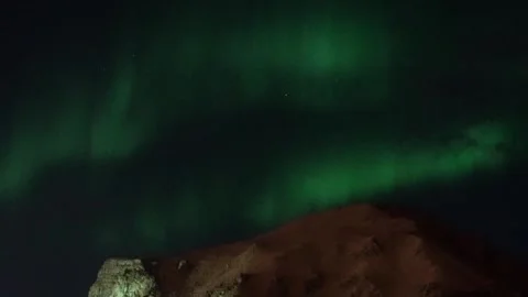 View of the Northern Lights Stock Footage 258263489
