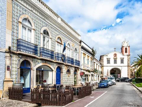 View of the Nossa Senhora da Ajuda church in Tavira, Algarve, Portugal Stock Photos