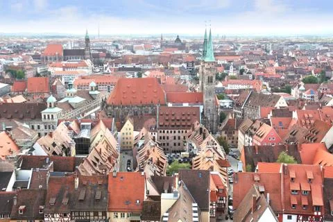 View of Nuremberg in Germany Stock Photos