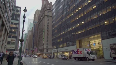 View Of The NY Street Stock Footage 85263906
