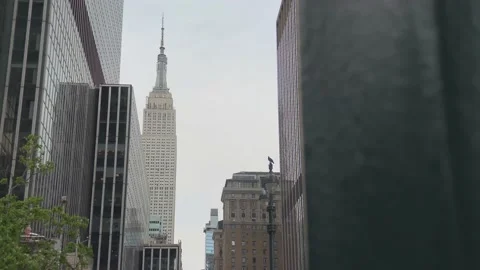 View of NYC Empire State Building Stock Footage 167295783