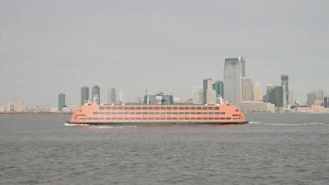 View of NYC from the river Stock Footage 172330783