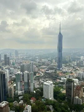 View from the observation deck of the center of Kuala Lumpur Stock Photos