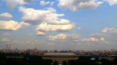View from the observation deck Vorobyovy Gory Stock Footage 25854840