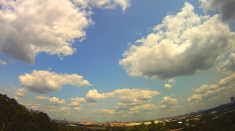 View from the observation deck Vorobyovy Gory Stock Footage 25855863