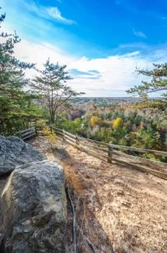 View from Occoneechee Mountain Trail Stock Photos