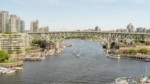 View of the ocean bay with floating boats and boats Stock Footage 137932419