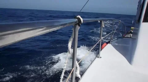 View of Ocean from Boat. Stock-Footage 58803013