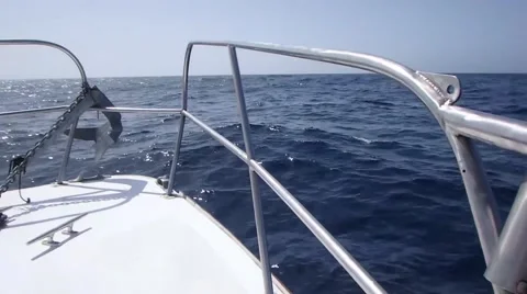 View of Ocean from Boat. Stock Footage 58803139