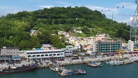 View of the ocean city Stock-Footage 310161194