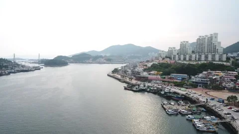 View of the ocean city Stock-Footage 310161202