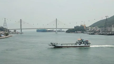 View of the ocean city Video stock 310161248