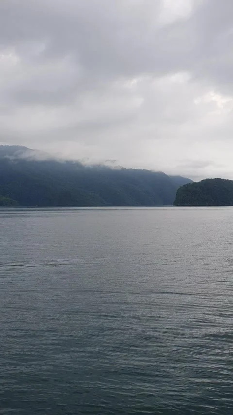 View of ocean currents and surrounding nature Stock Footage 297723086