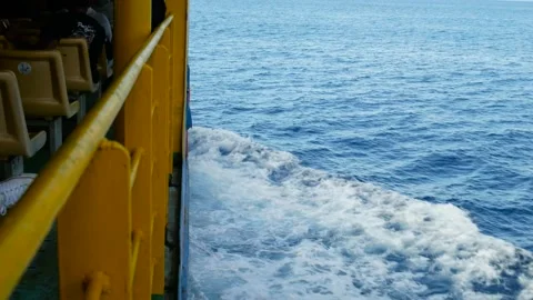View on ocean from ferry Stock Footage 157950802