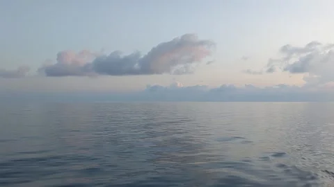 The view of the ocean that looks like it is glowing in Indonesia Stock Footage 292494479