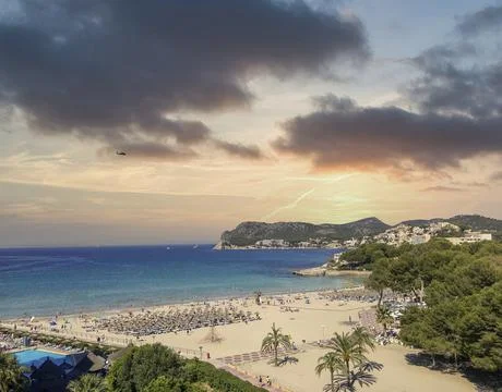 View to the ocean at monaco in summer Stock Photos
