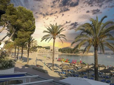View to the ocean at monaco in summer Stock Photos