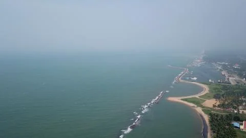 View of the ocean reef from the top Stock Photos