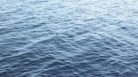 View of ocean from the side of a ship. Stock Footage 10865031