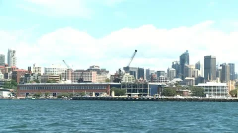 View from the ocean to the Sydney Video stock 11164045