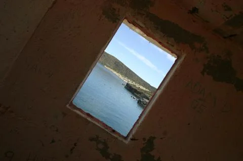View of Ocean Through Lighthouse Stock Photos