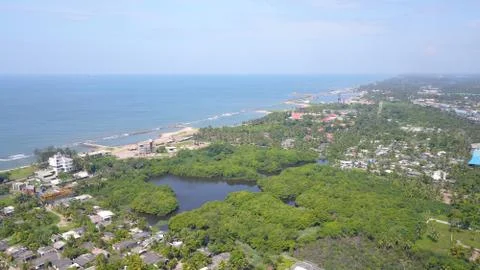 View of the ocean from the top Stock-Fotos