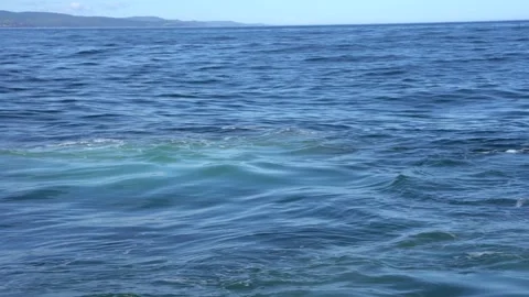 View of ocean waves from boat Stock Footage 143208293