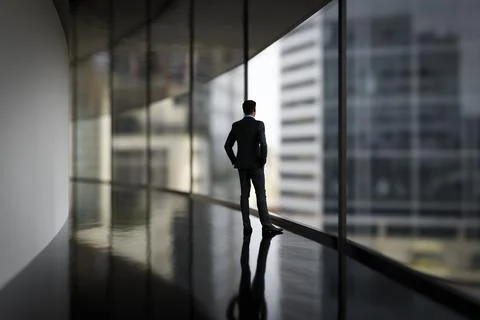 View from an office building Stock Illustration