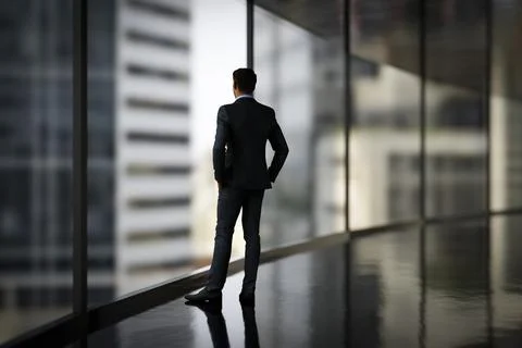 View from an office building Stock Illustration
