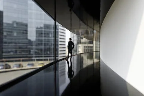 View from an office building Stock Illustration