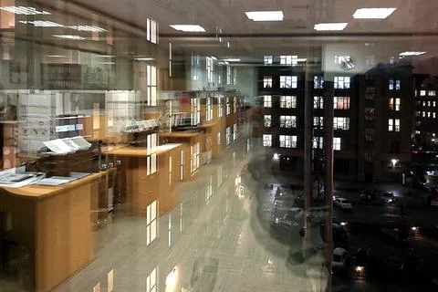 View from the office window. Stock Photos