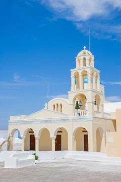 View on oia in santorini Stock-Fotos