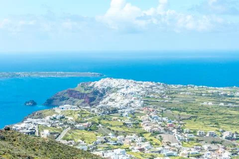 View of Oia, Santorini Stock Photos