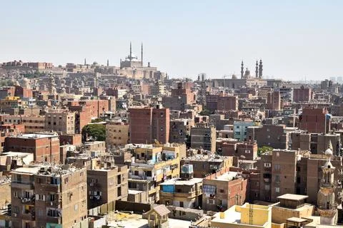 View of old architecture on cairo mesir top angle Stock-Fotos