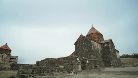View of an old castle. Action. Ancient s... | Stock Video | Pond5