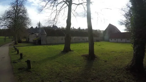 View of the old castle Stock Footage 86936086