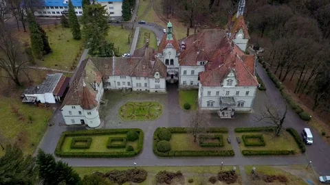 View of the old castle Stock Footage 129374308