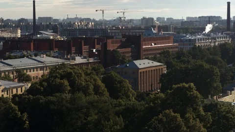 A view of a old city Stock Footage 138031266