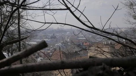 View on the old city from the High castle 스톡 동영상 79478478