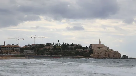 View of the old city of Jaffa Stock Footage 57741986