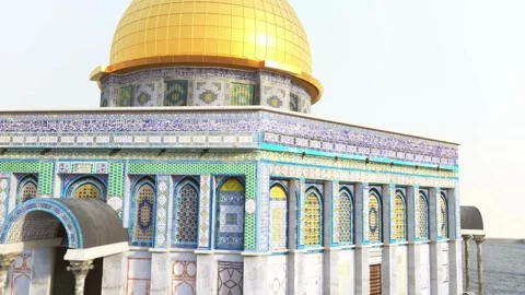 View from the old city of Jerusalem, closeup shoot, War in GAZA Palestine. an Stock Footage 270955466