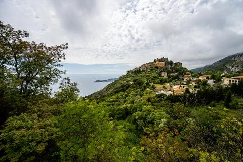 View to the old Eze Stock Photos