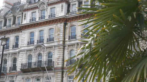 A view of an old luxurious building. Stock Footage 156096652