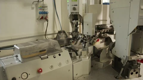 View of an old machine and production in a factory 库存影片 169460127