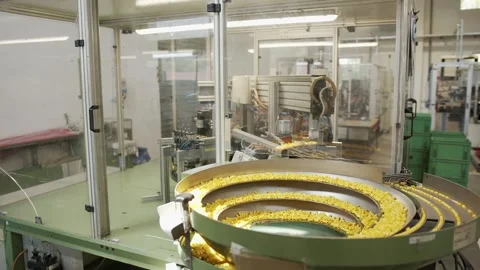 View of an old machine and production in a factory 库存影片 169461068