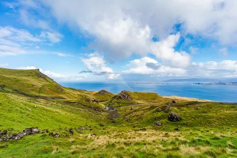 View from The Old Man of Storr Foto stock
