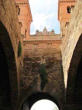 View of old medieval building. Toledo, Spain Stock Photos