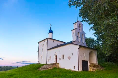 View on old orthodox church building Stock Photos